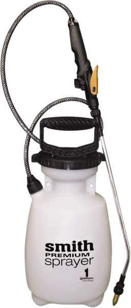 Smith Performance Sprayers - 1 Gal Chemical Safe Garden Hand Sprayer - Use with Cleaners/Degreasers, Polyethylene Tank, Funnel Mouth, Reinforced Hose - Apex Tool & Supply