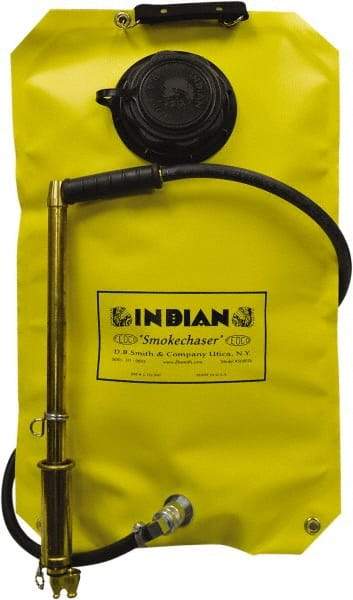 Smith Indian - 5 Gal Chemical Safe Garden Fire Pump - Vinyl Tank, Wide Mouth, Reinforced Hose - Apex Tool & Supply