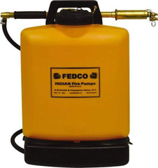 Smith Indian - 5 Gal Chemical Safe Garden Fire Pump - Polyethylene Tank, Wide Mouth, Reinforced Hose - Apex Tool & Supply