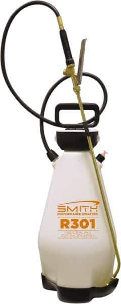Smith Performance Sprayers - 3 Gal Chemical Safe Garden Hand Sprayer - Polyethylene Tank, Funnel Mouth, Reinforced Hose - Apex Tool & Supply