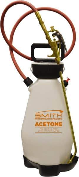 Smith Performance Sprayers - 2 Gal Chemical Safe Garden Hand Sprayer - Polyethylene Tank, Funnel Mouth, Reinforced Hose - Apex Tool & Supply