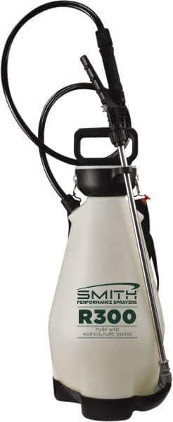 Smith Performance Sprayers - 3 Gal Chemical Safe Garden Hand Sprayer - Use with Cleaners/Degreasers, Stainless Steel Tank, Funnel Mouth, Reinforced Hose - Apex Tool & Supply