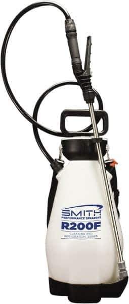 Smith Performance Sprayers - 2 Gal Chemical Safe Garden Hand Sprayer - Use with Cleaners/Degreasers, Polyethylene Tank, Funnel Mouth, Reinforced Hose - Apex Tool & Supply