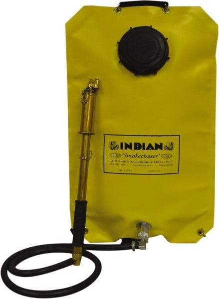 Smith Indian - 5 Gal Chemical Safe Garden Fire Pump - Vinyl Tank, Wide Mouth, Reinforced Hose - Apex Tool & Supply