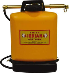Smith Indian - 5 Gal Chemical Safe Garden Fire Pump - Polyethylene Tank, Wide Mouth, Reinforced Hose - Apex Tool & Supply