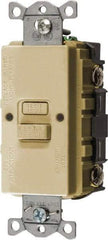Hubbell Wiring Device-Kellems - 1 Phase, 5-20R NEMA, 125 VAC, 20 Amp, GFCI Receptacle - 2 Pole, Back and Side Wiring, Commercial Grade - Apex Tool & Supply