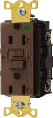 Hubbell Wiring Device-Kellems - 1 Phase, 5-20R NEMA, 125 VAC, 20 Amp, GFCI Receptacle - 2 Pole, Back and Side Wiring, Hospital Grade - Apex Tool & Supply