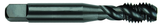 10-32 Dia. - GH2 - 3 FL - Premium - HSS - TiCN - Plug - Spiral Point Tap - Apex Tool & Supply