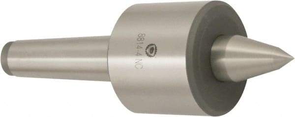 Bison - MT5 Morse Taper Shank, 95mm Head Diam, Live Center - 6,000 Max RPM, 40mm Point Diam, 2.66" Point Len, 4,410 Lb Max Workpc, Long Point - Apex Tool & Supply