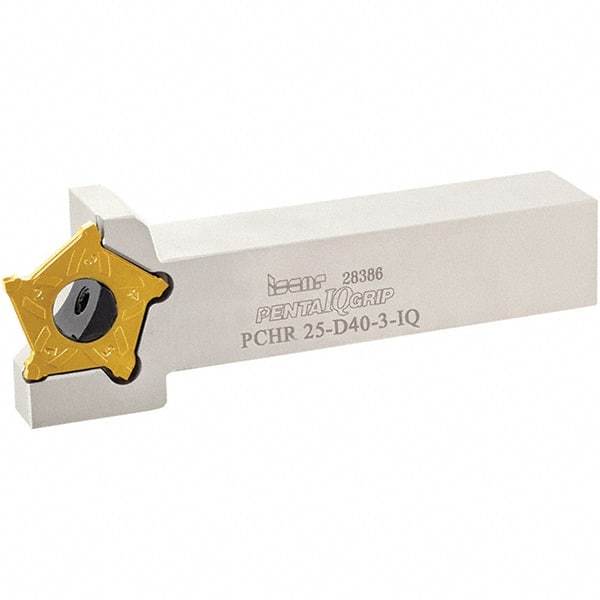 Iscar - External Thread, 0.7874" Max Depth of Cut, 3mm Min Groove Width, 135mm OAL, Left Hand Indexable Grooving Cutoff Toolholder - 20mm Shank Height x 20mm Shank Width, PENTA D Insert Style, PCH Toolholder Style, Series PentaCut - Apex Tool & Supply
