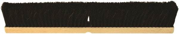 O-Cedar - 36" Medium Duty Tampico Push Broom - 3" Bristle Length, Wood Block, Threaded Handle Connection, Handle Sold Separately - Apex Tool & Supply
