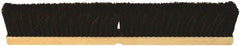 O-Cedar - 36" Medium Duty Tampico Push Broom - 3" Bristle Length, Wood Block, Threaded Handle Connection, Handle Sold Separately - Apex Tool & Supply
