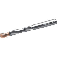 Walter-Titex - 10.5mm 140° Solid Carbide Jobber Drill - Tinal/AlCrN Finish, Right Hand Cut, Spiral Flute, Straight Shank, 118mm OAL - Apex Tool & Supply
