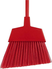 O-Cedar - 12" Wide, Red Polypropylene Bristles, 48" Metal Handle, Angled Broom - 48 Inch Handle Length - Apex Tool & Supply