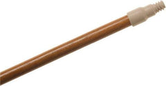 O-Cedar - 60 x 1" Wood Squeegee Handle - Threaded Connection, Tan - Apex Tool & Supply