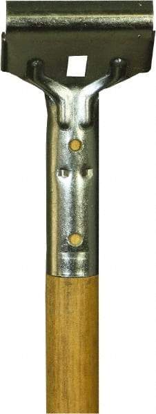 O-Cedar - 62 x 1" Wood Squeegee Handle - Bolt-On Connection, Tan - Apex Tool & Supply