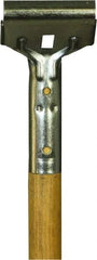 O-Cedar - 62 x 1" Wood Squeegee Handle - Bolt-On Connection, Tan - Apex Tool & Supply