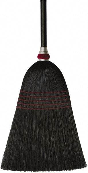 O-Cedar - 53-1/2" OAL Corn Bristle Broom - 42" Long Wood Handle, 11-1/2" Bristle Length, 12" Wide, Water Resistance - Apex Tool & Supply