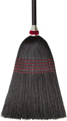 O-Cedar - 57" OAL Corn Bristle Broom - 42" Long Wood Handle, 15" Bristle Length, 14" Wide, Water Resistance - Apex Tool & Supply