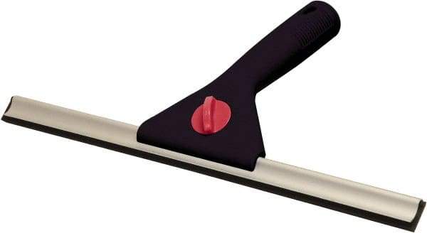 O-Cedar - 12" Polypropylene Blade Window Squeegee - Threaded End, Plastic Holder - Apex Tool & Supply