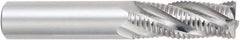 OSG - 1/2" Diam, Coarse Pitch, 1-1/4" LOC, 4 Flute Solid Carbide Roughing Square End Mill - Uncoated, 3" OAL, 1/2" Shank Diam, Centercutting, 30° Helix - Apex Tool & Supply