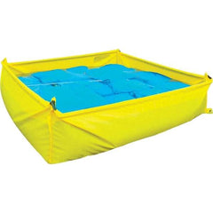 UltraTech - 48" Long x 14" High x 48" Wide Staging Pool - Yellow Polyethylene, For Spill Containment - Apex Tool & Supply