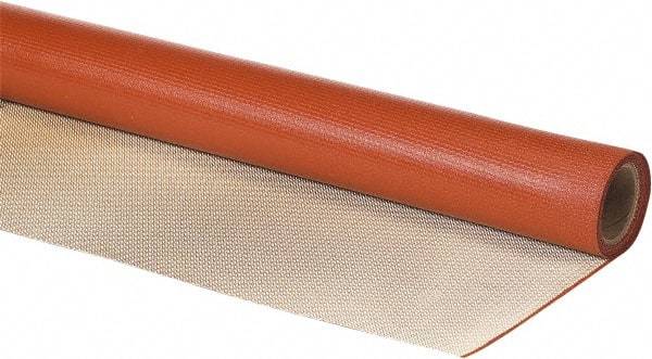 Auburn Mfr - 3' Wide x 0.047" Thick Silica Welding Cloth Roll - Red & Tan - Apex Tool & Supply
