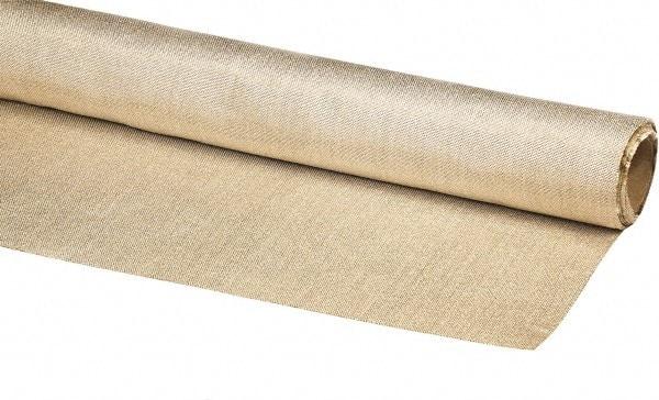 Auburn Mfr - 5' Wide x 0.036" Thick Fiberglass Welding Cloth Roll - Tan - Apex Tool & Supply