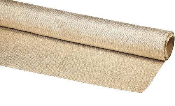 Auburn Mfr - 3-1/3' Wide x 0.036" Thick Fiberglass Welding Cloth Roll - Tan - Apex Tool & Supply