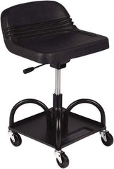 Whiteside - 480 Lb Capacity, 4 Wheel Adjustable Creeper Seat - Steel, 27" High x 15" Wide - Apex Tool & Supply