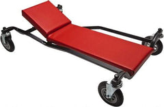 Whiteside - 600 Lb Capacity, 4 Wheel Heavy-Duty Creeper - Steel, 40" Long x 7-7/8" High x 24" Wide - Apex Tool & Supply