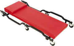 Whiteside - 570 Lb Capacity, 6 Wheel Creeper - Steel, 40" Long x 4" High x 17" Wide - Apex Tool & Supply