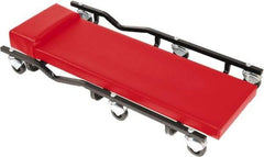 Whiteside - 570 Lb Capacity, 6 Wheel Heavy-Duty Creeper - Steel, 34" Long x 4" High x 17" Wide - Apex Tool & Supply