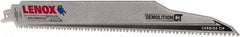 Lenox - 12" Long x 1" Thick, Carbide Reciprocating Saw Blade - Tapered Profile, 6 TPI, Toothed Edge, Tang Shank - Apex Tool & Supply