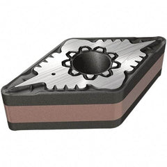 Iscar - DNMG441 F3M Grade IC807 Carbide Turning Insert - TiAlN/TiN Finish, 55° Diamond, 12.7mm Inscr Circle, 6.35mm Thick, 0.4mm Corner Radius - Apex Tool & Supply