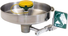 Haws - 14-3/4" Wide x 7" High, Wall Mount, Stainless Steel Bowl, Eye & Face Wash Station - 30 to 90 psi Flow, 3.7 GPM Flow Rate - Apex Tool & Supply