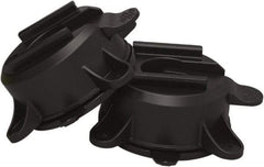 Banner Stakes - 1-7/8" High x 5" Long x 5" Wide Magnetic Wall Mount Barrier Suction Cup - Nylon/Polyester, Matte Finish, Black, Use with Magnetic Wall Mount Barriers - Apex Tool & Supply