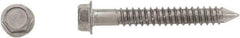 Powers Fasteners - 1/4" Diam, 2-3/4" Length Under Head, Hex Drive, Concrete Screw & Masonry Fastener - Stainless Steel, Passivated Finish, Includes 3/8" Hex Bit - Apex Tool & Supply