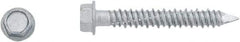 Powers Fasteners - 1/4" Diam, 2-3/4" Length Under Head, Hex Drive, Concrete Screw & Masonry Fastener - Stainless Steel, Perma-Seal Finish, Includes 3/8" Hex Bit - Apex Tool & Supply