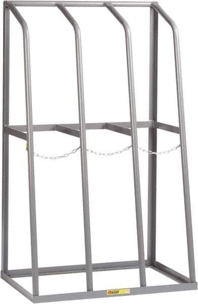 Little Giant - 3 Bay, 1,500 Lb per Bay Capacity, Gray Bar Rack - 36" Wide x 60" High x 24" Deep, Steel - Apex Tool & Supply