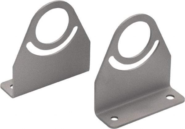 Waldmann Lighting - Task & Machine Light Mounting Bracket Set - Silver, For Use with Mach LED Plus 70 - Apex Tool & Supply