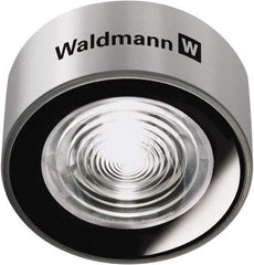 Waldmann Lighting - 24 VDC, 11 Watt, LED, Spot Machine Light - Direct Mount, 0.2m Cord, IP67, Silver - Apex Tool & Supply