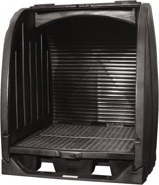 Enpac - Drum Storage Units & Lockers Type: Pallet with Rolltop Hardcover and Drain Number of Drums: 4 - Apex Tool & Supply
