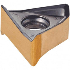 Iscar - H690 TNKX100504 PNTR Grade IC810 Carbide Milling Insert - AlTiN/TiN Finish, 4.7mm Thick, 6.2mm Inscribed Circle, 0.4mm Corner Radius - Apex Tool & Supply
