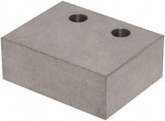 Raptor Workholding - 1 Piece Vise Jaw Plate - Aluminum, 3" Long, 1-1/2" High - Apex Tool & Supply