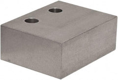 Raptor Workholding - 1 Piece Vise Jaw Plate - Aluminum, 3" Long, 1-1/2" High - Apex Tool & Supply
