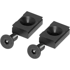 Raptor Workholding - Vise Jaw Plate - Steel, 1/2" Long, 4 Units - Apex Tool & Supply