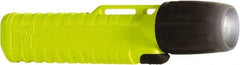 Underwater Kinetics - White LED Bulb, 77 Lumens, Industrial/Tactical Flashlight - Yellow Plastic Body, 4 AA Alkaline Batteries Included - Apex Tool & Supply