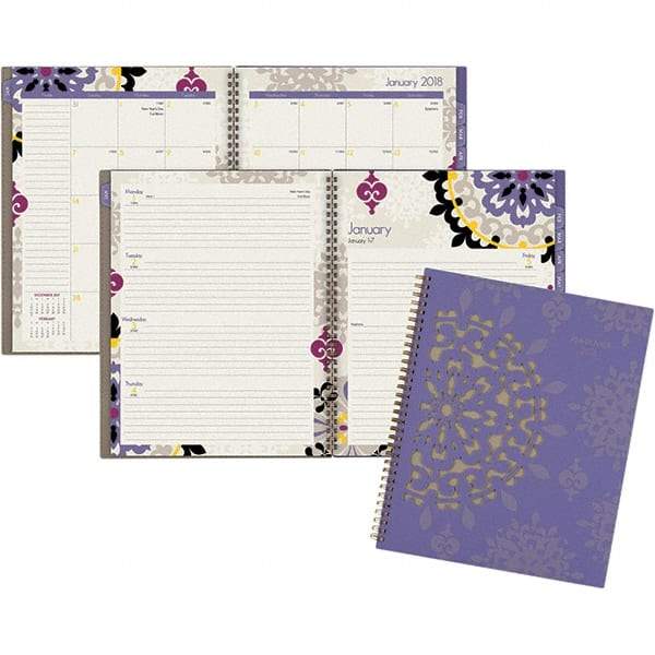 AT-A-GLANCE - 128 Sheet, 8-1/2 x 11", Weekly/Monthly Appointment Book - Purple - Apex Tool & Supply