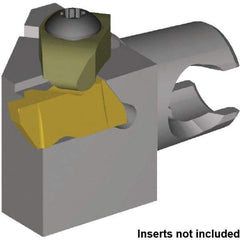 Kennametal - NG2L Insert, 30mm Head Length, Modular Grooving Cutting Unit Head - Left Hand Cut, System Size KM20, Series NS - Apex Tool & Supply